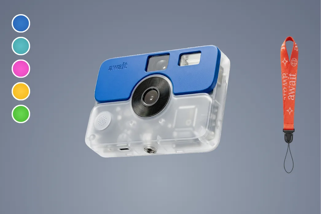 await Solo — one camera with the five faceplate colours